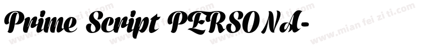 Prime Script PERSONA字体转换